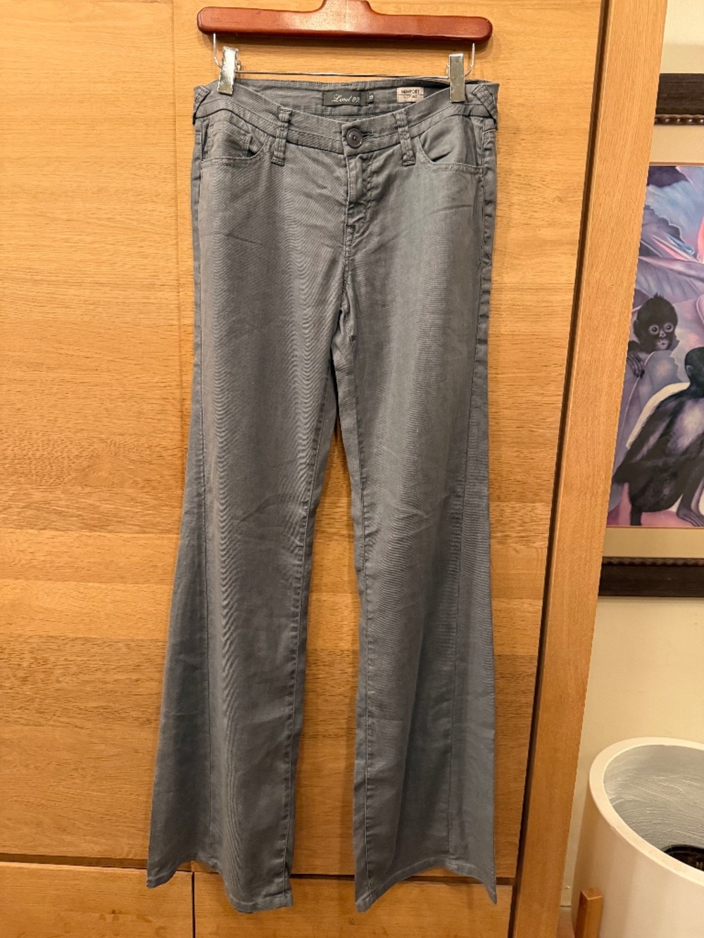 LEVEL 99 Newport Wide-Leg Linen Pant